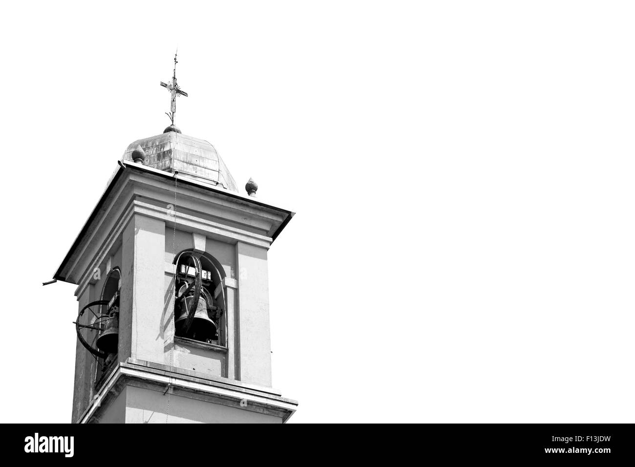 Ancien tour de l'horloge en italie Europe old stone et Bell Banque D'Images