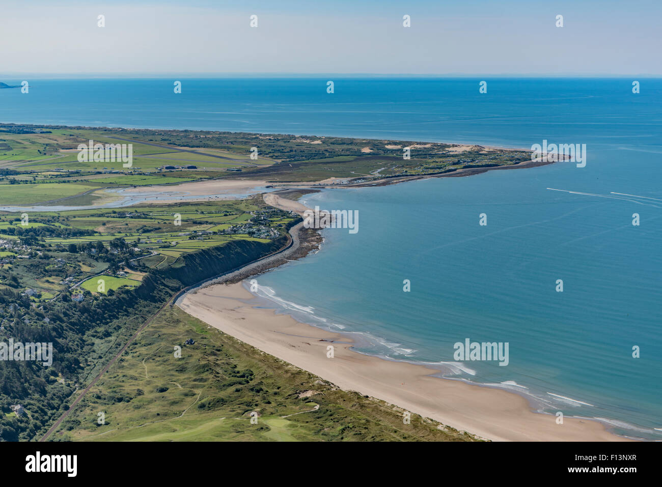 Shell Island s'approchant du nord de Snowdonia, au nord du Pays de Galles, au Royaume-Uni Banque D'Images