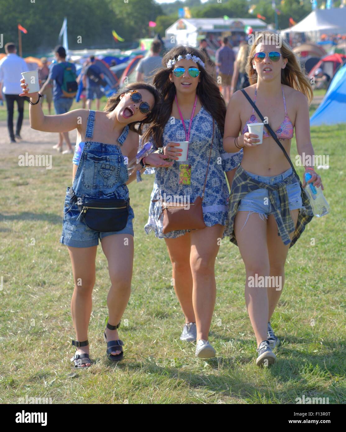 Glastonbury Festival 2015 - Jour 2 - Atmosphère Atmosphère d' : où : Somerset, Royaume-Uni Quand : 25 Juin 2015 Banque D'Images