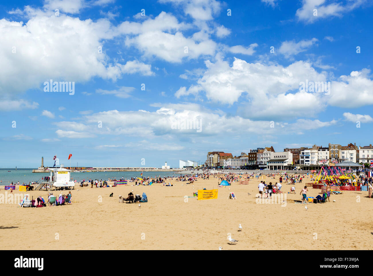 La plage de Margate, Kent, England, UK Banque D'Images