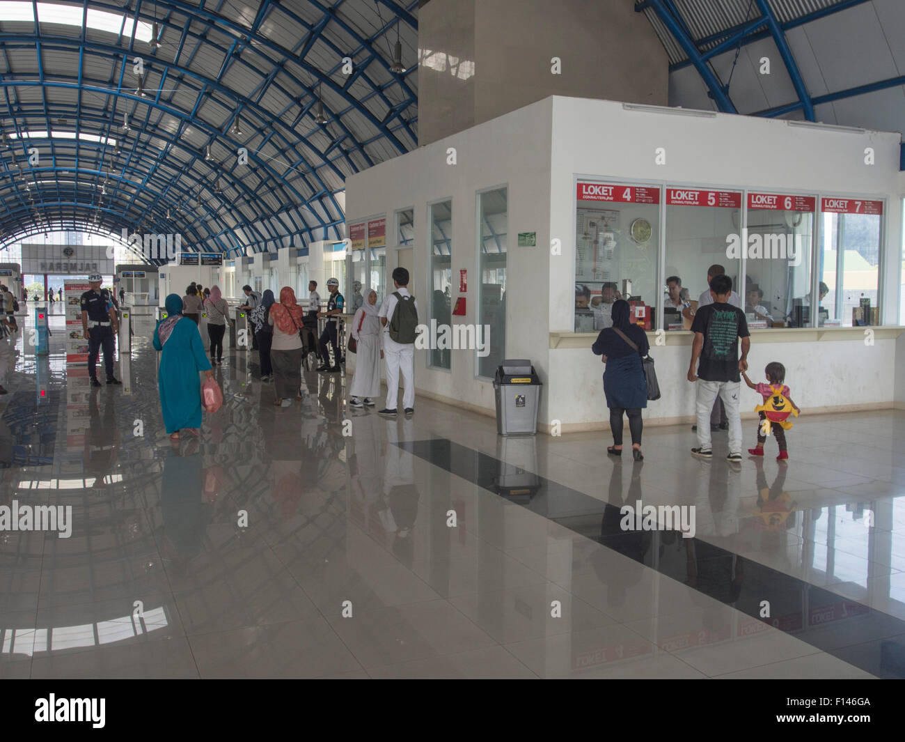 La nouvelle gare Palmerah à Jakarta, Indonésie Banque D'Images
