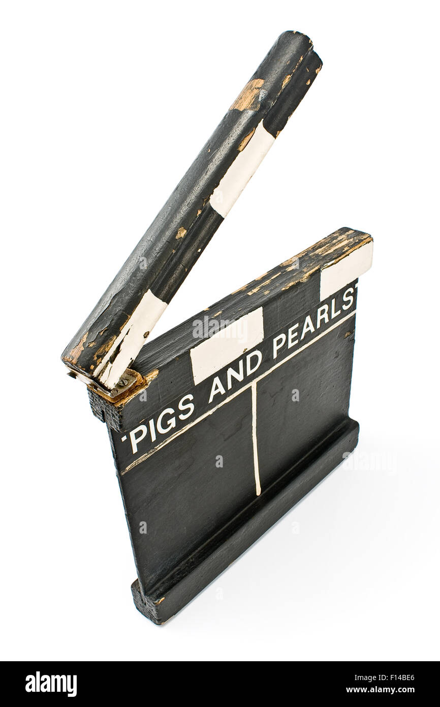 Vintage Film Deck isolated on white Banque D'Images