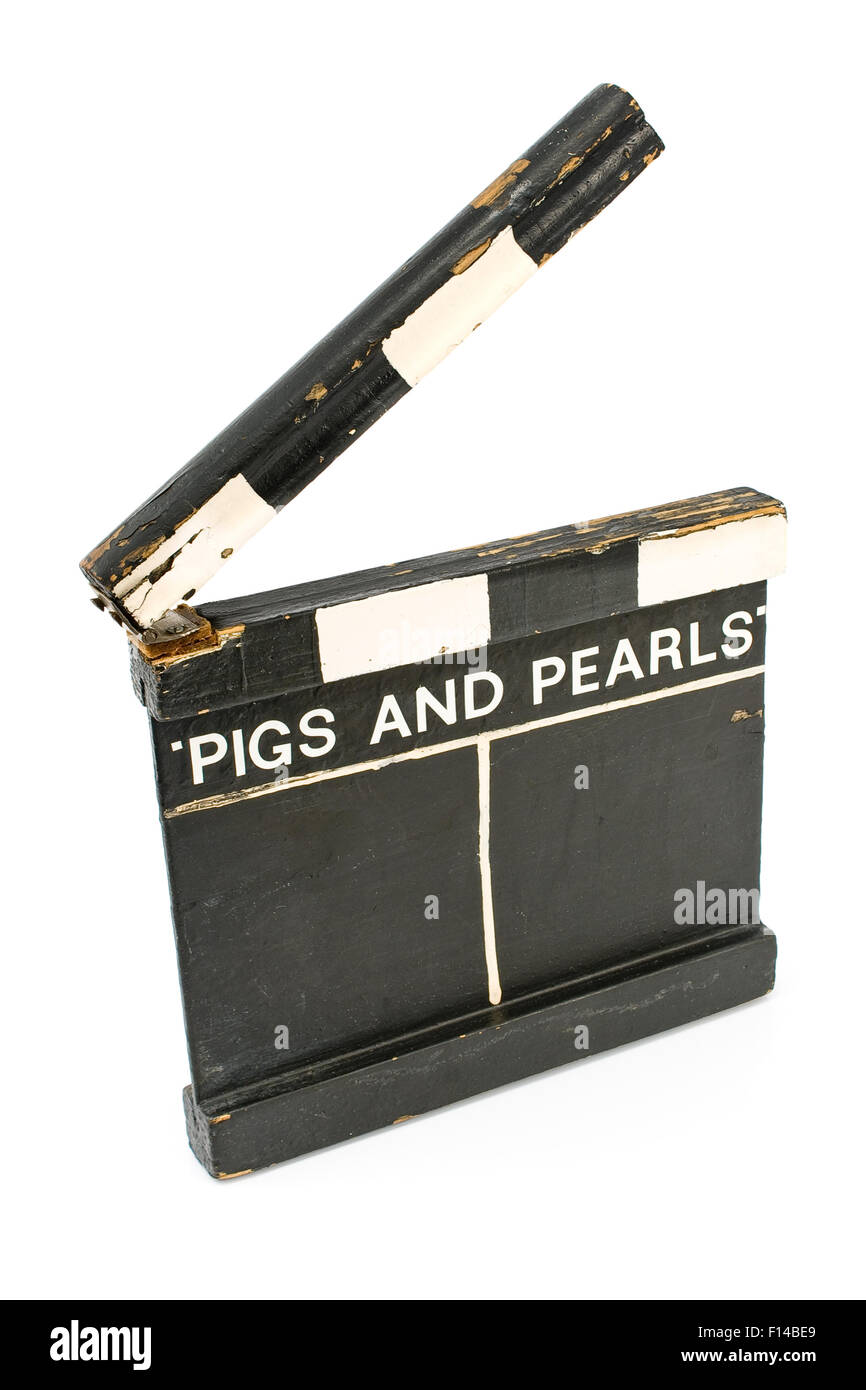 Vintage Film Deck isolated on white Banque D'Images