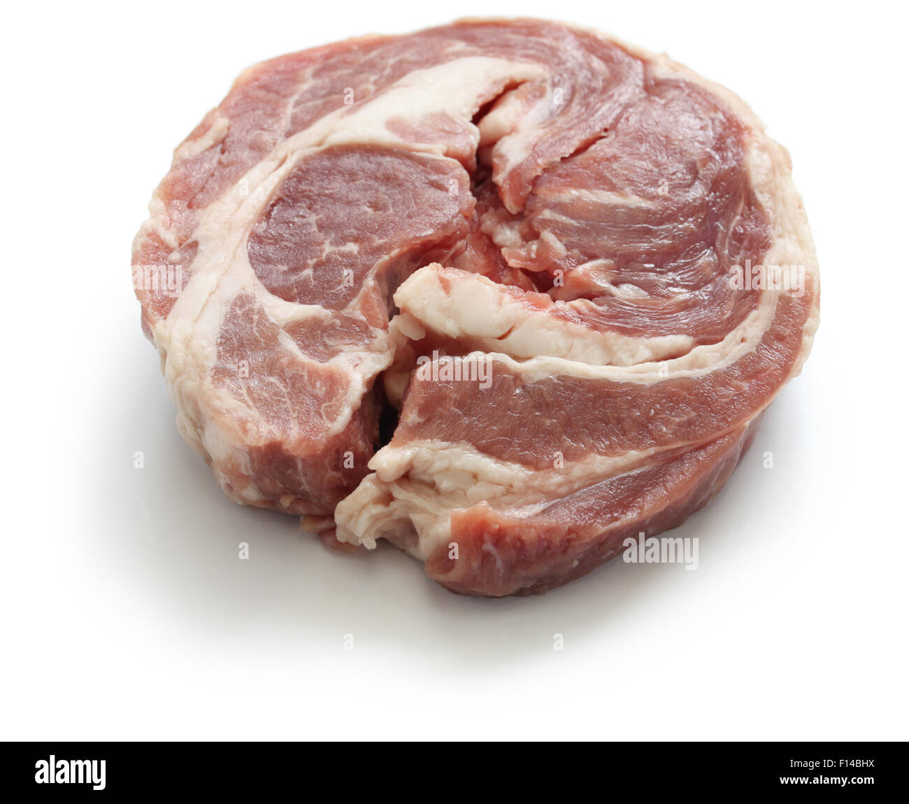 La viande de l'épaule de mouton, haggis ingrédient isolé sur fond blanc Banque D'Images