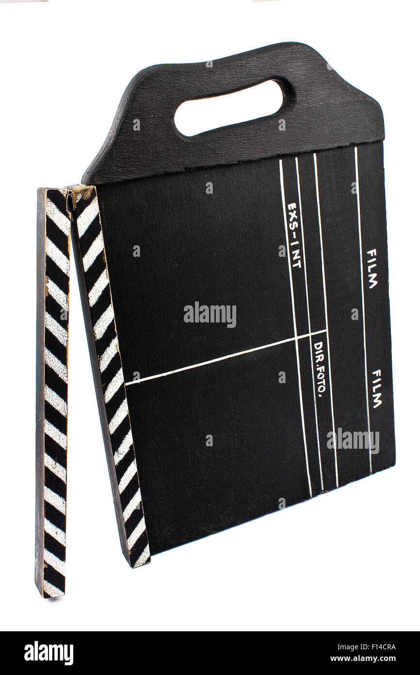 Grand Vintage Film Deck isolated on white Banque D'Images