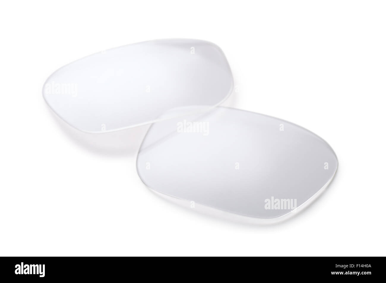 Paire de lunettes lentilles isolated on white Banque D'Images
