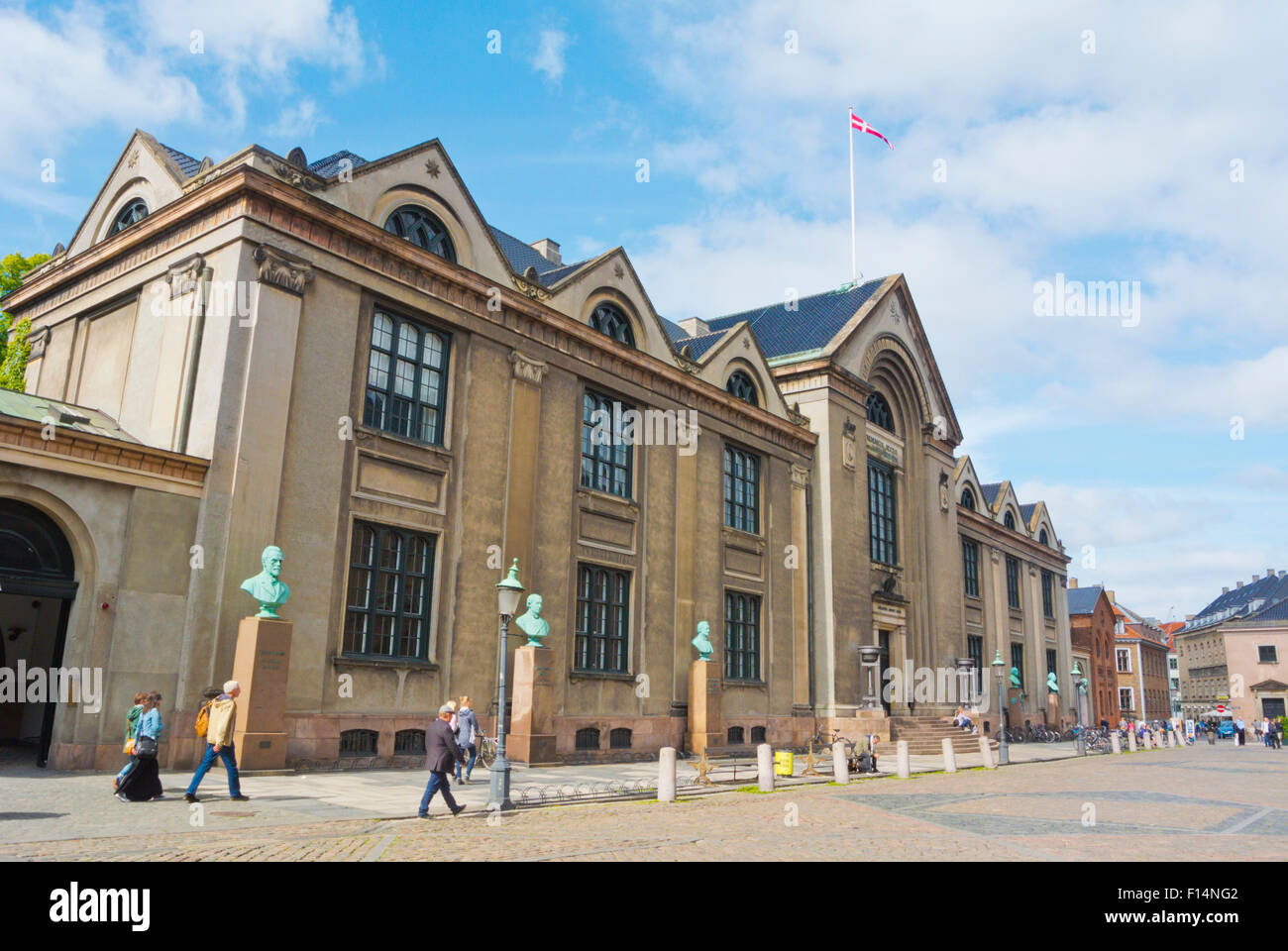 Bâtiment principal de l'université, Frue Plads, Quartier Latin, Copenhague, Danemark Banque D'Images
