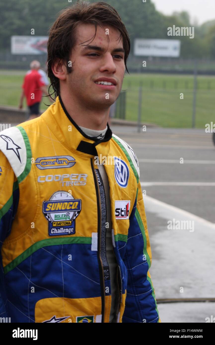 Portrait de pilote automobile brésilien Felipe Nasr. Banque D'Images