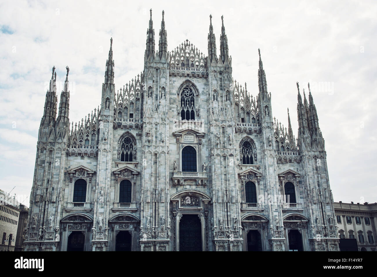 La cathédrale de Milan (Duomo di Milano, Italie). Banque D'Images