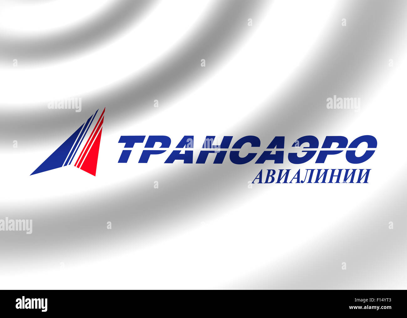 Logo drapeau icône Trans Aero signe l'emblème Banque D'Images