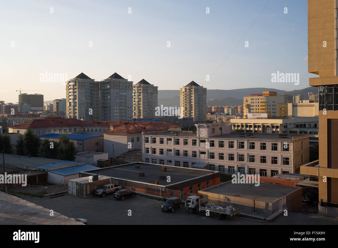 Centre-ville d'Oulan-Bator en Mongolie. Banque D'Images