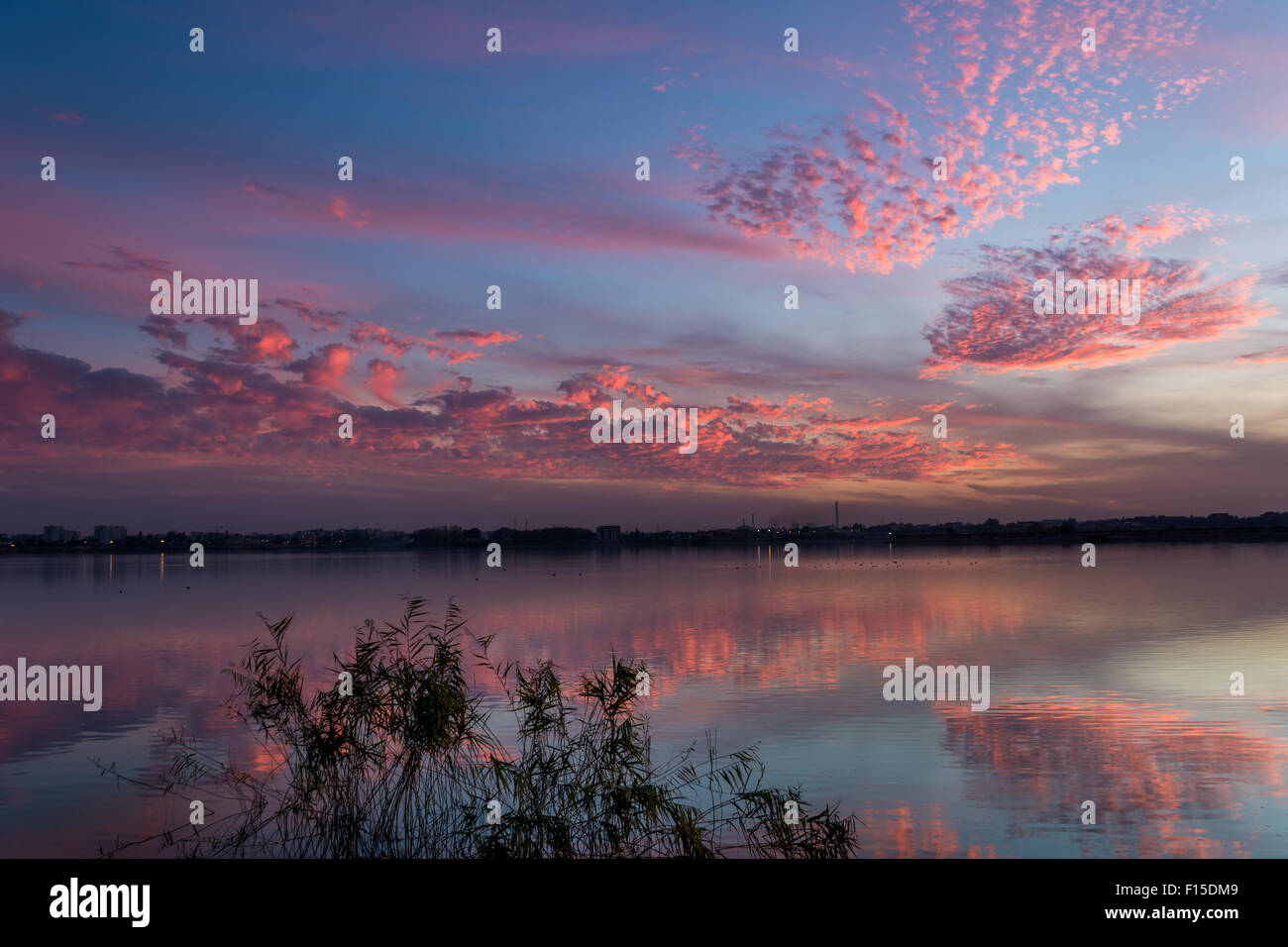 ciel rose Banque D'Images