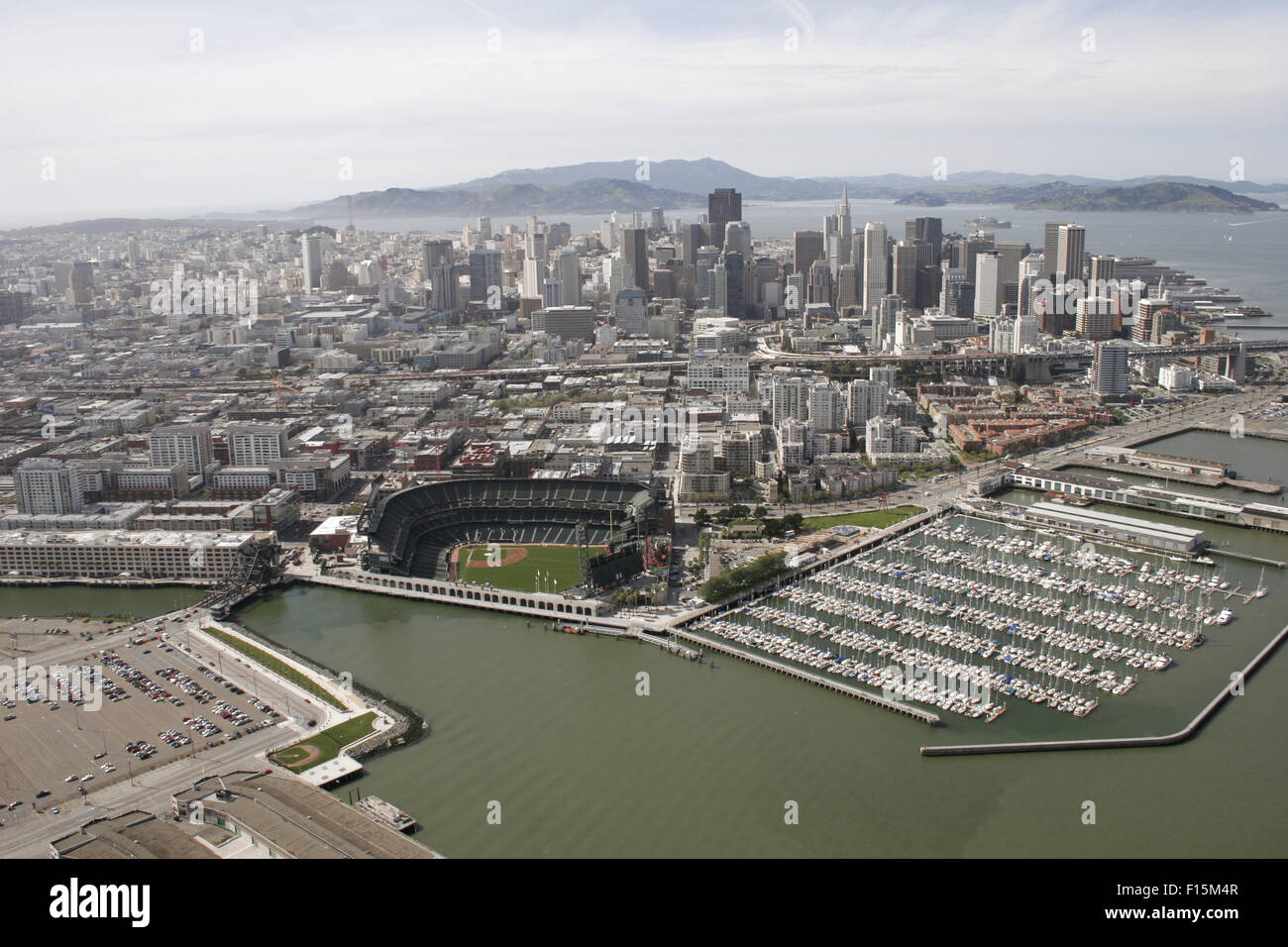 ATT Park San Francisco CA aerial Banque D'Images