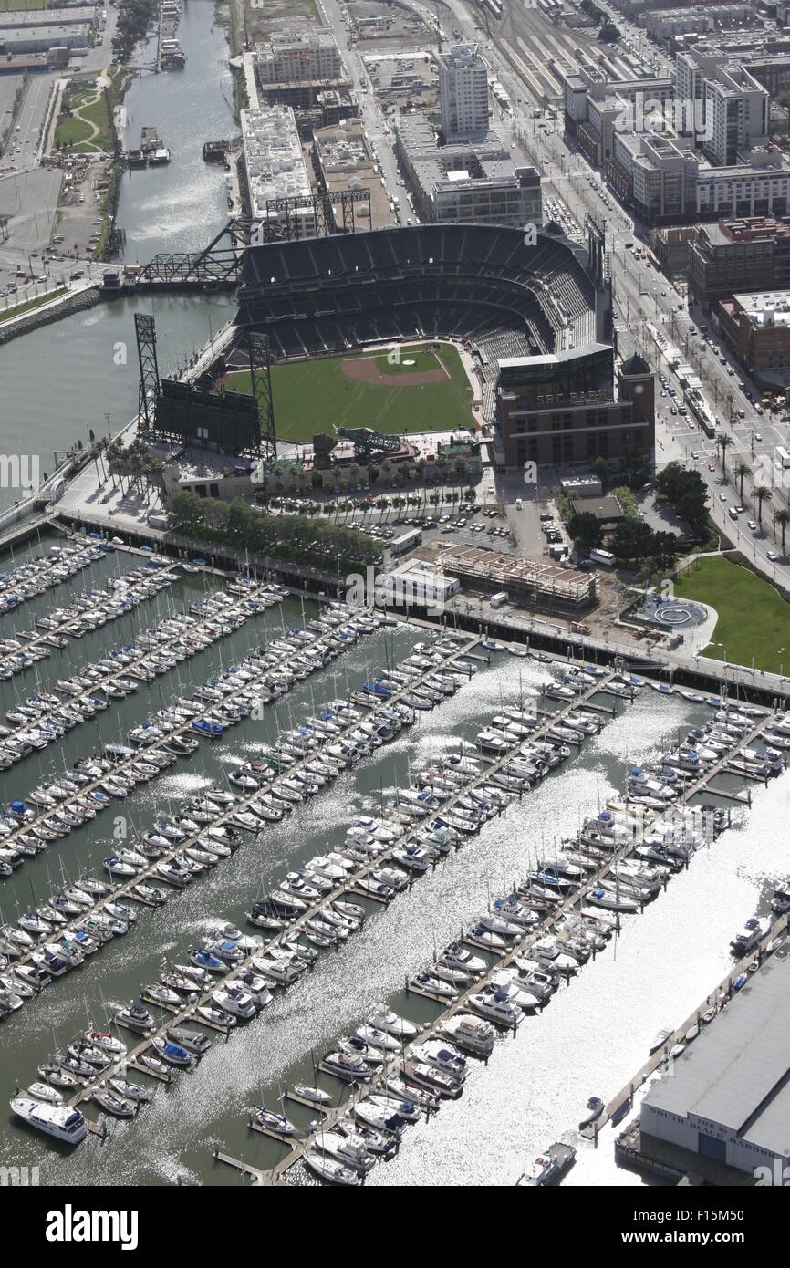 ATT Park San Francisco CA aerial Banque D'Images