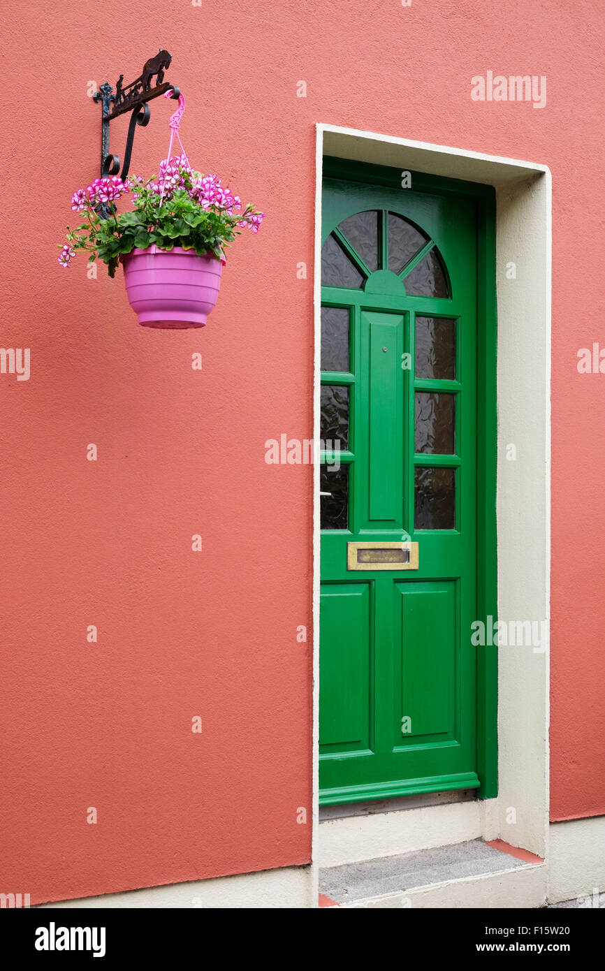 Close-up de porte, Kinsale, République d'Irlande Banque D'Images