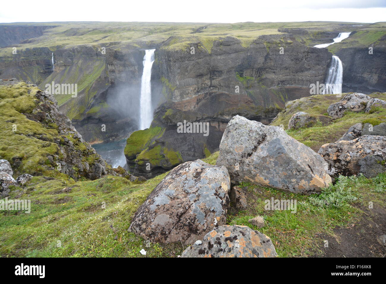 Chutes d'eau en Islande Islande collection paysages Banque D'Images