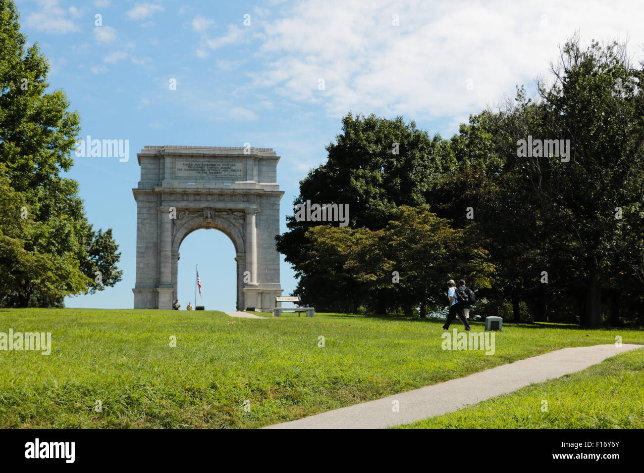 National Memorial Arch, Valley Forge, PA Banque D'Images