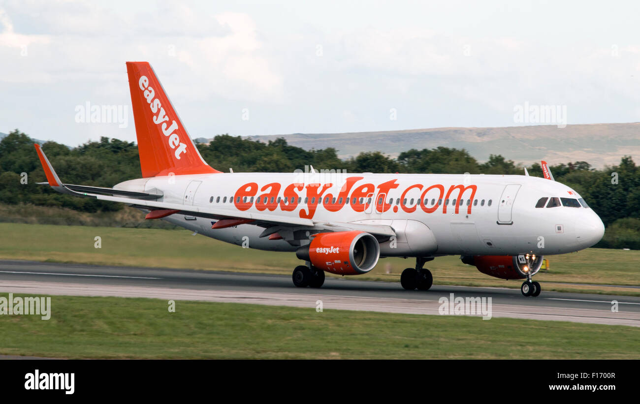 EasyJet aéroport de Manchester Banque D'Images