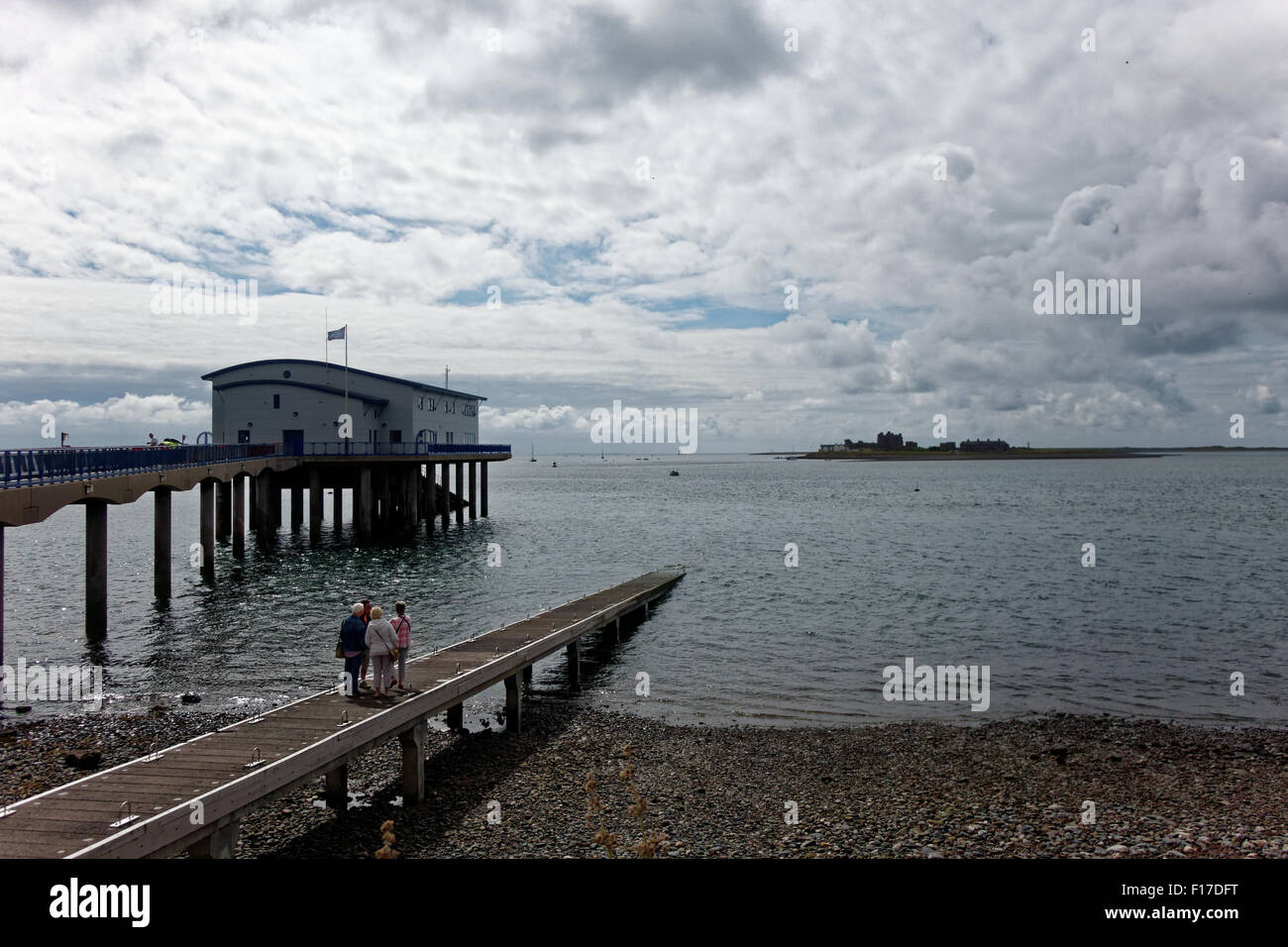 La vie de Furness Boat Station Banque D'Images