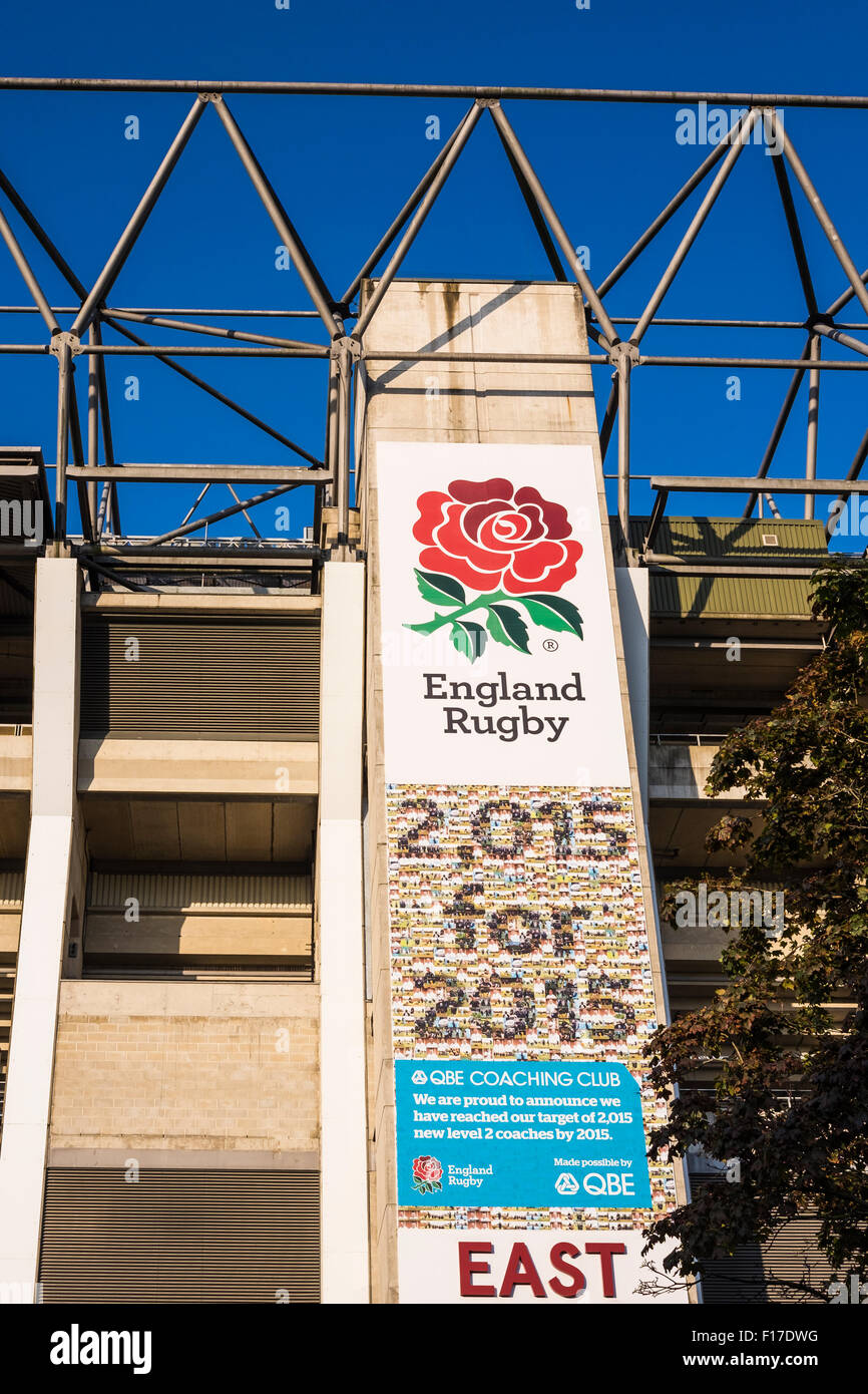 Le stade de rugby de Twickenham, London, Angleterre, Royaume-Uni Banque D'Images