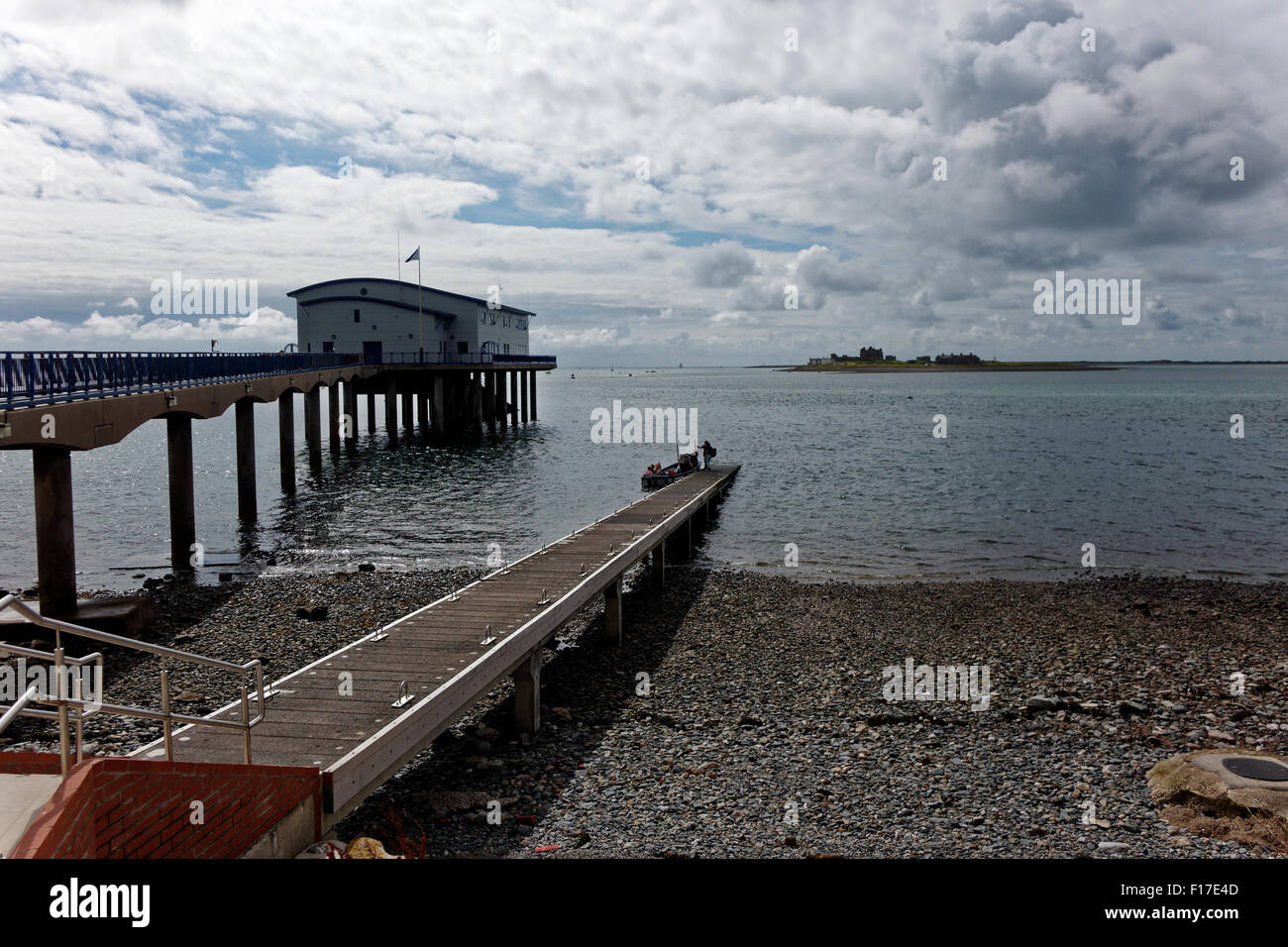 La vie de Furness Boat Station Banque D'Images