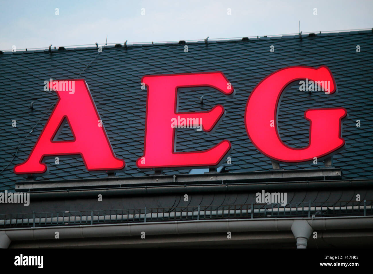 Markennamen : 'AEG', Berlin. Banque D'Images