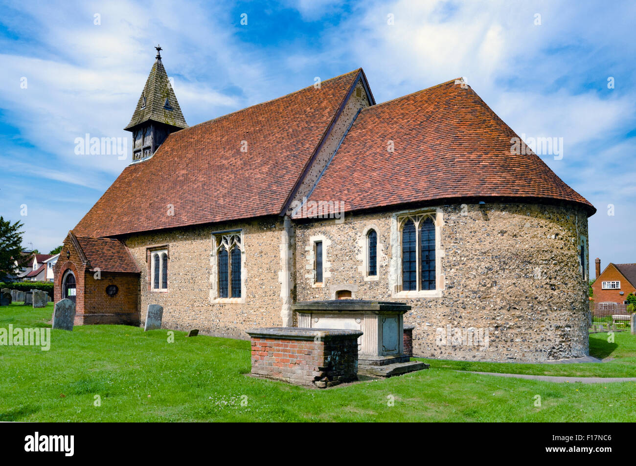 Église St Leonard's, Bengeo, Hertfordshire, Royaume-Uni Banque D'Images