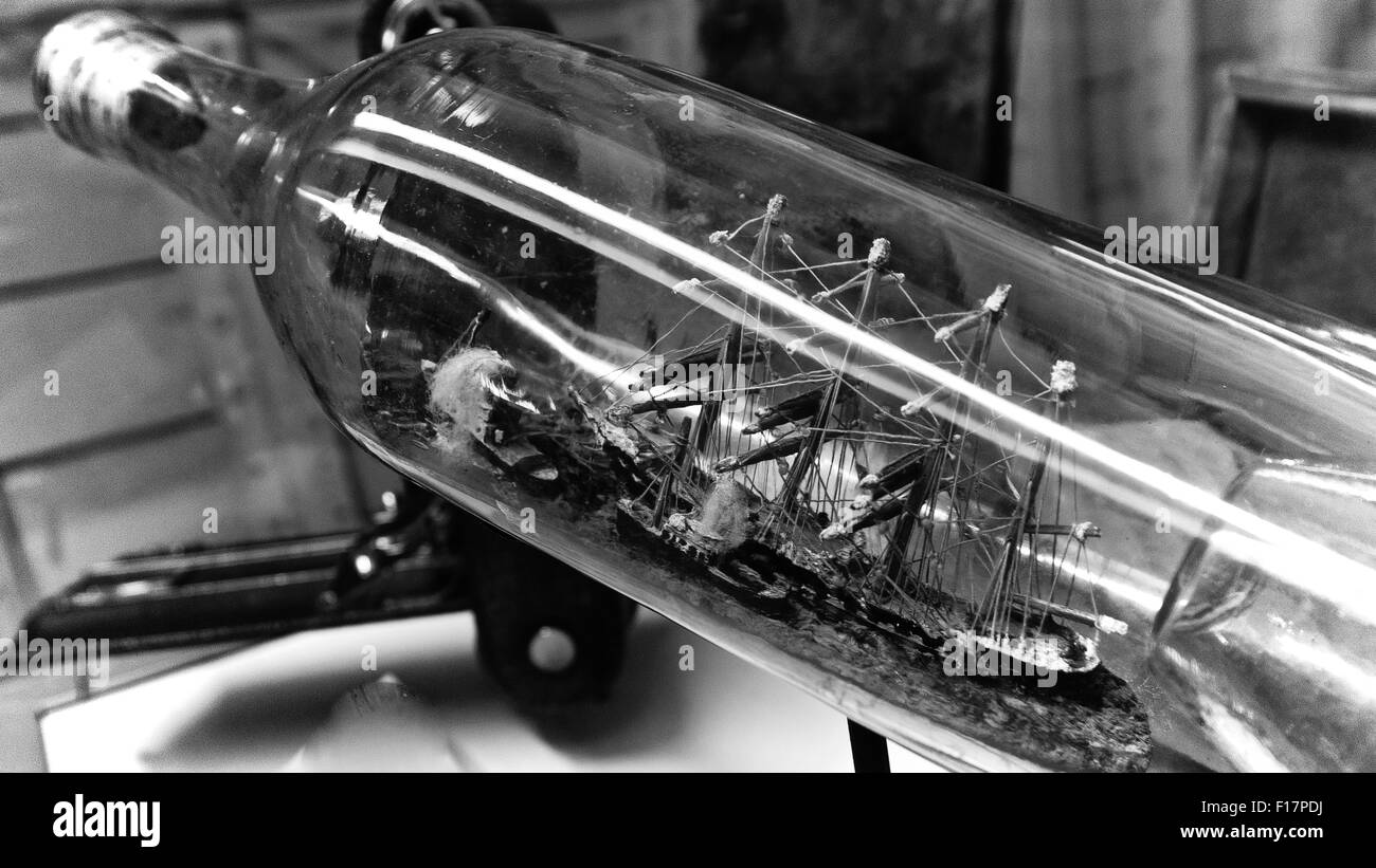 Bateau dans une bouteille de modèle à bord du Cutty Sark Greenwich Cutty Sark Banque D'Images