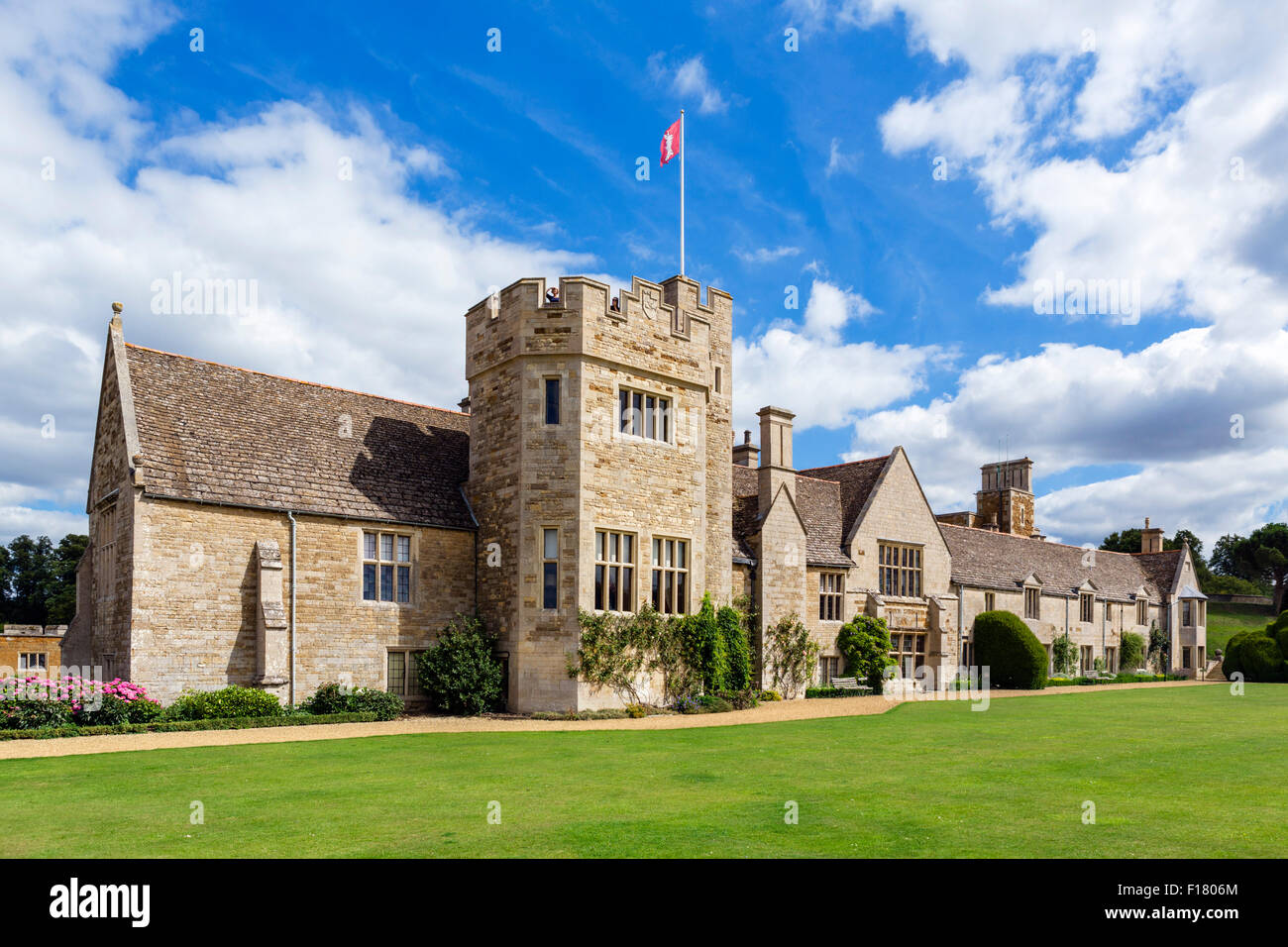 Le château de Rockingham, près de Corby, Northamptonshire, England, UK Banque D'Images
