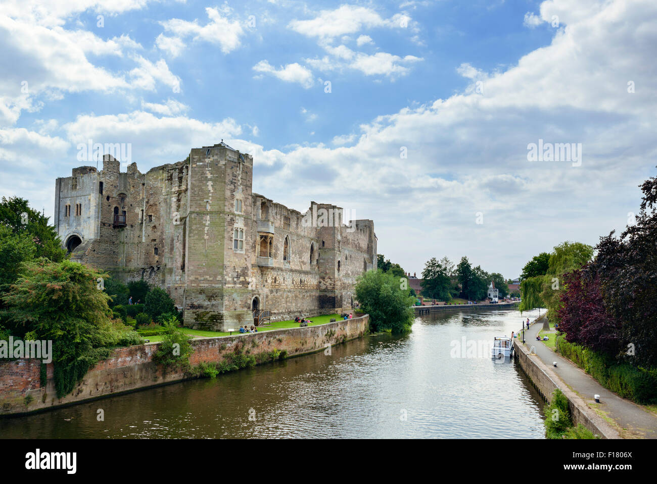 Les ruines de château de Newark, Newark-onTrent, Nottinghamshire, Angleterre, RU Banque D'Images