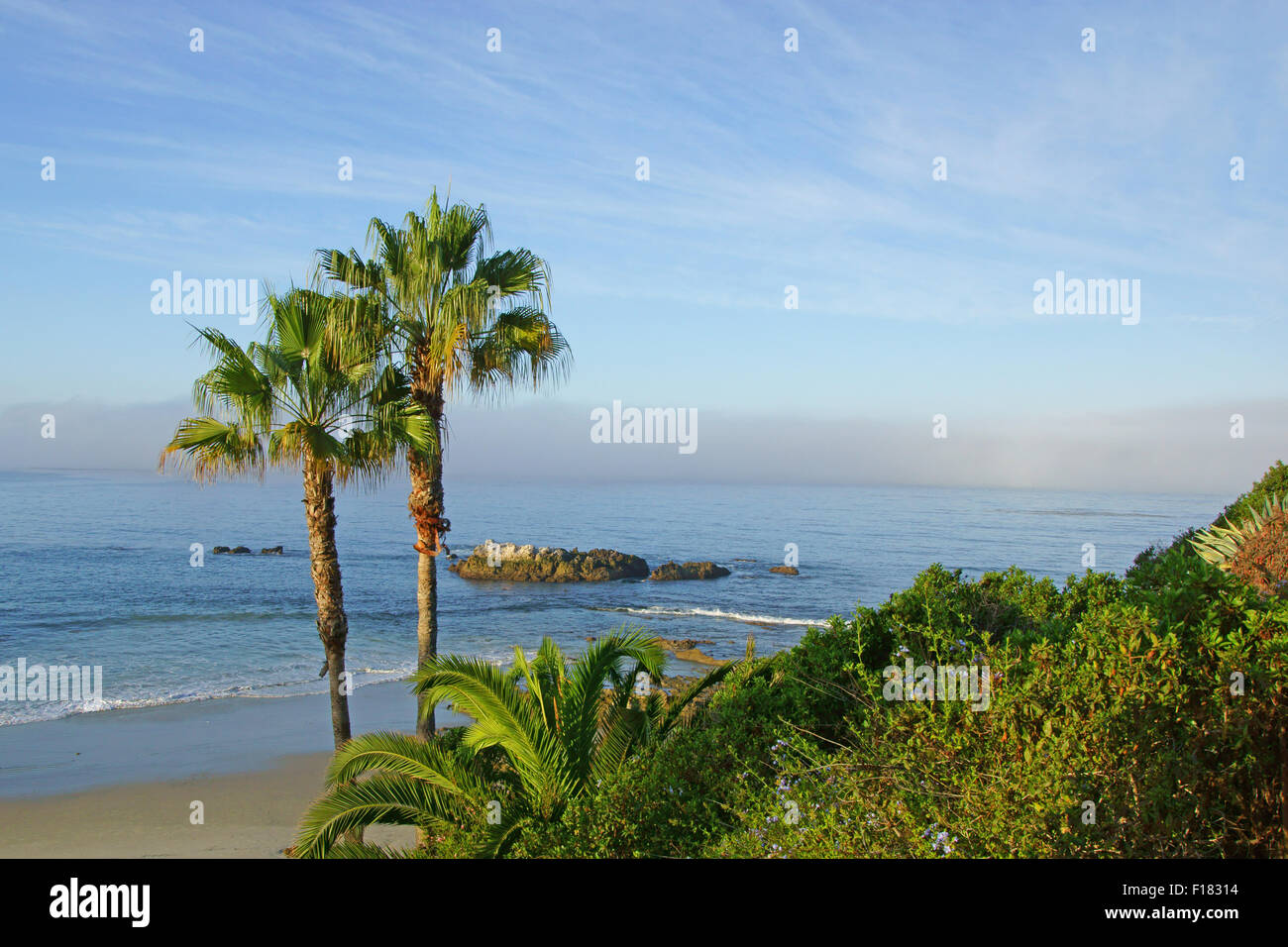 Matin plage le long de la côte de Californie Banque D'Images