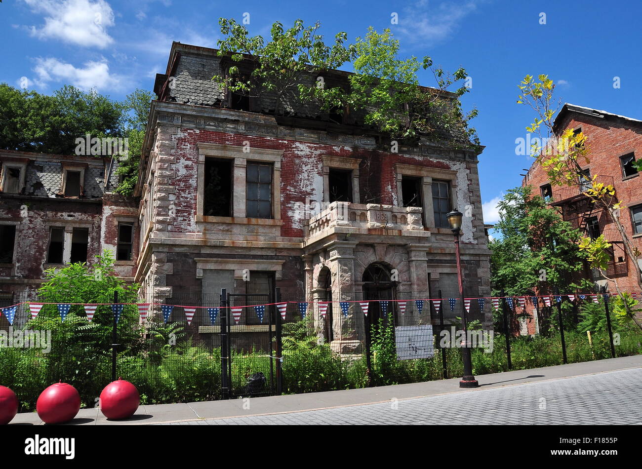 La ville de New York : Le Bureau d'administration 1869 des capacités à l'échelle nationale Lighthouse Museum Complex à Staten Island Banque D'Images