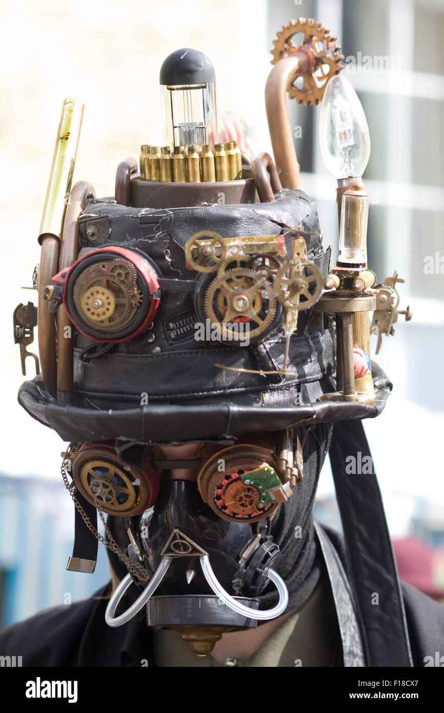 Assister à l'asile les amateurs de Steampunk festival à Lincoln UK Banque D'Images