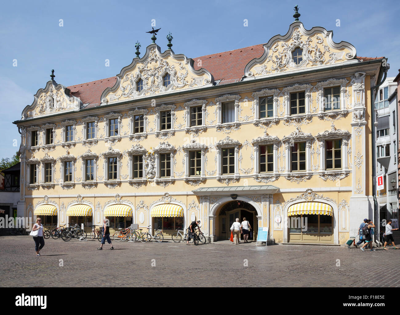 Falkenhaus, bureau d'information touristique, Würzburg, Bavière, Allemagne Banque D'Images