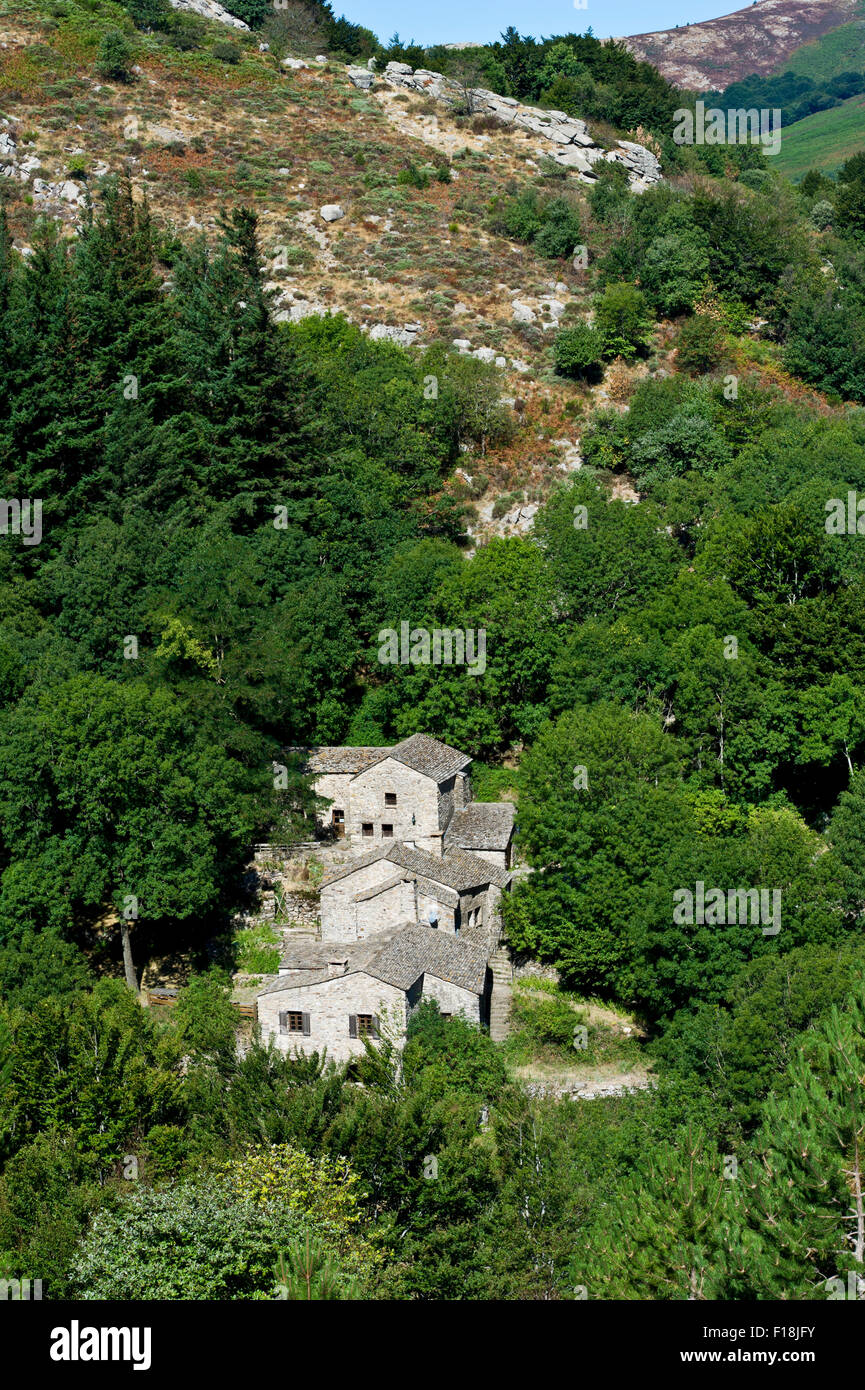 Les Gorges de Colombieres, près de la Fage gite, Hérault, Languedoc Roussillon, France Banque D'Images Les Gorges de Colombieres, près de la Fage gite, Hérault, Languedoc Roussillon, France Banque D'Images
