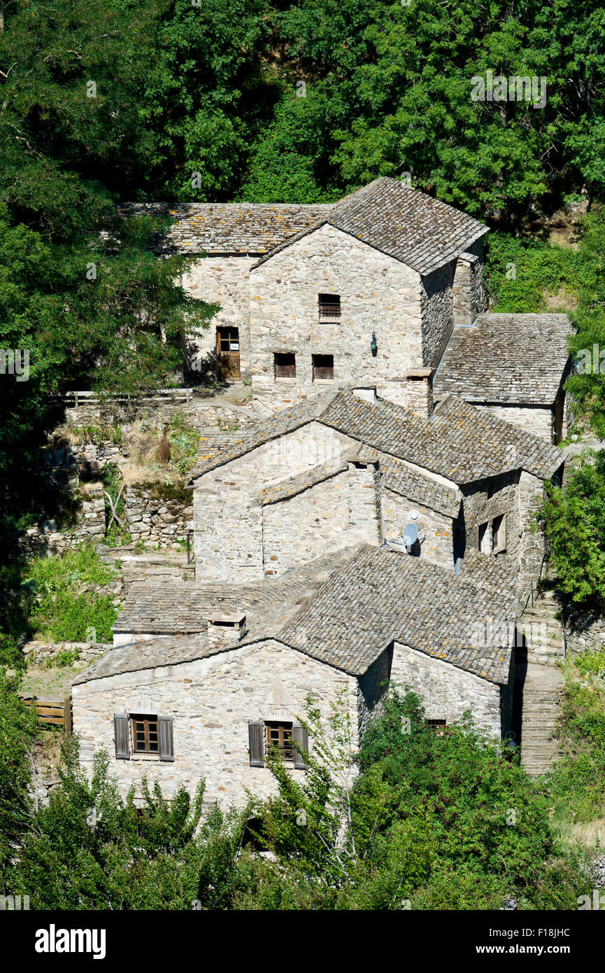 Les Gorges de Colombieres, près de la Fage gite, Hérault, Languedoc Roussillon, France Banque D'Images Les Gorges de Colombieres, près de la Fage gite, Hérault, Languedoc Roussillon, France Banque D'Images