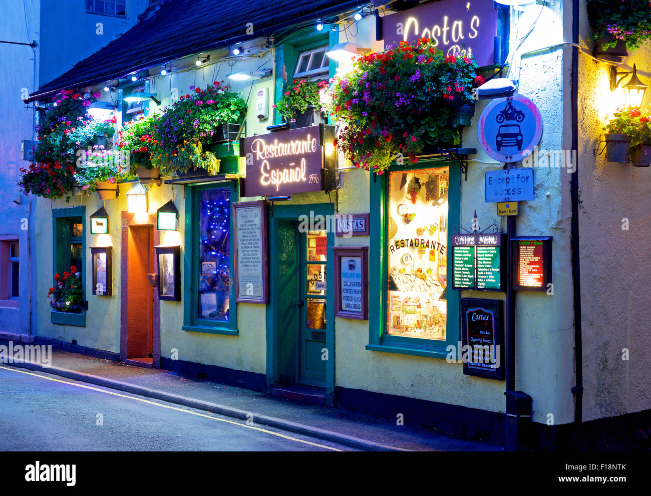 Restaurant espagnol à Penrith, Cumbria, Angleterre, Royaume-Uni Banque D'Images