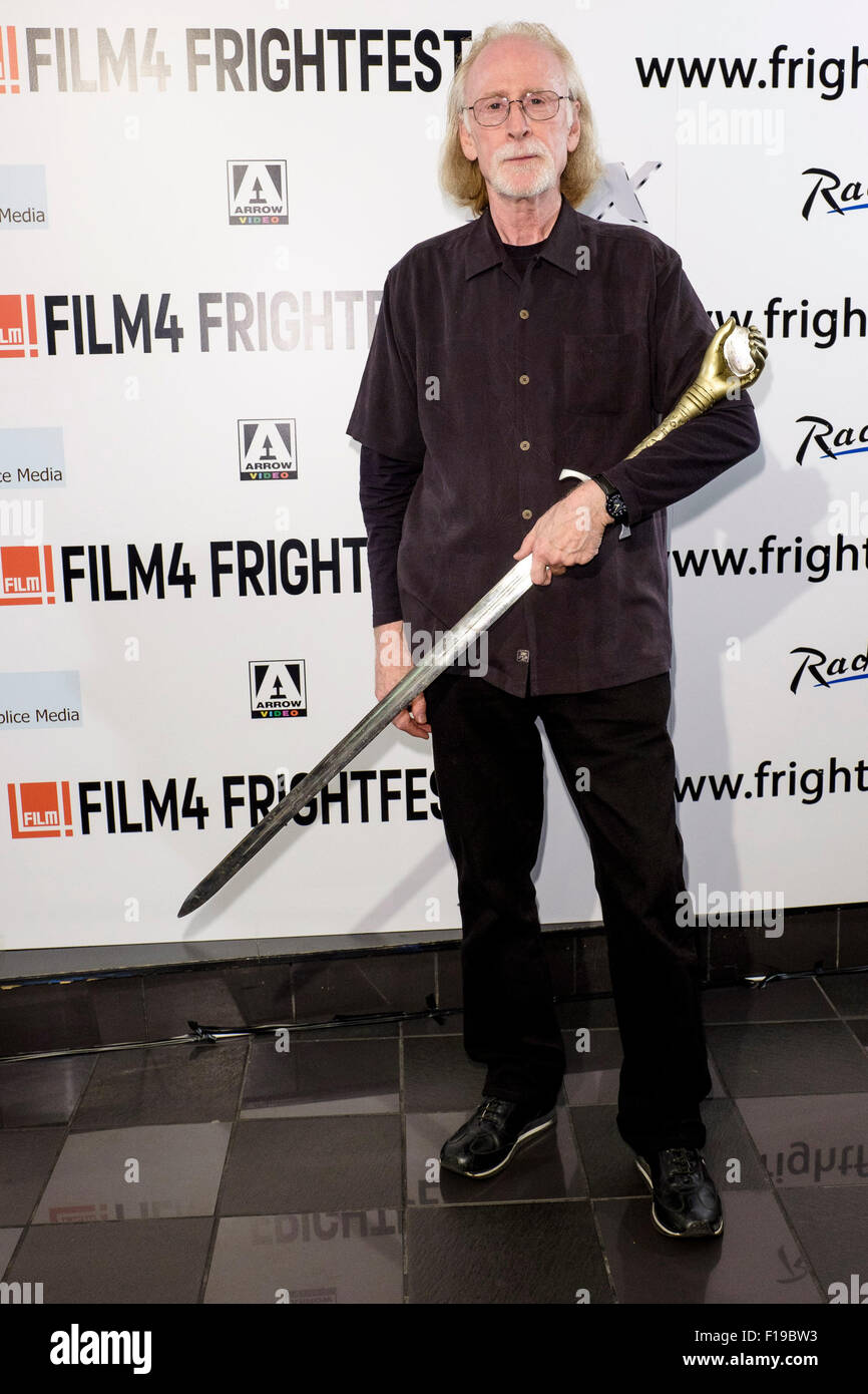 Terry Directeur Marcel assiste au Frightfest 2015 le 30/08/2015 au VUE West End, Londres. Le cast était ici de présenter un rétro projection de Hawk la Tueuse. Photo par Julie Edwards/Alamy Live News Banque D'Images