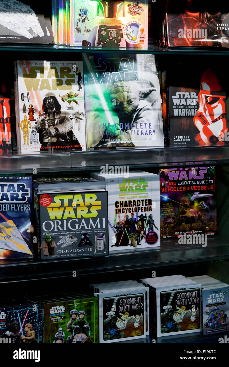 Thème de Star Wars livres à la librairie - USA Banque D'Images