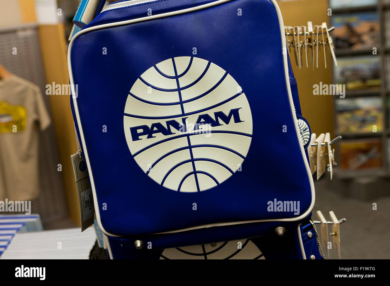 Pan Am Vintage sac cabine - USA Banque D'Images
