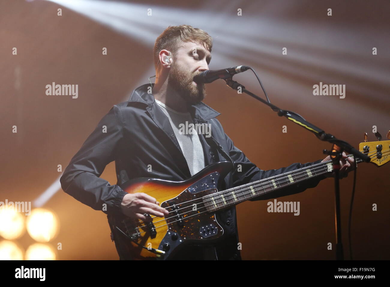 Leeds, Yorkshire, UK. 30 août, 2015. Twin Atlantic en concert sur la scène de NME Leeds Festival 2015. Crédit : Simon Newbury/Alamy Live News Banque D'Images