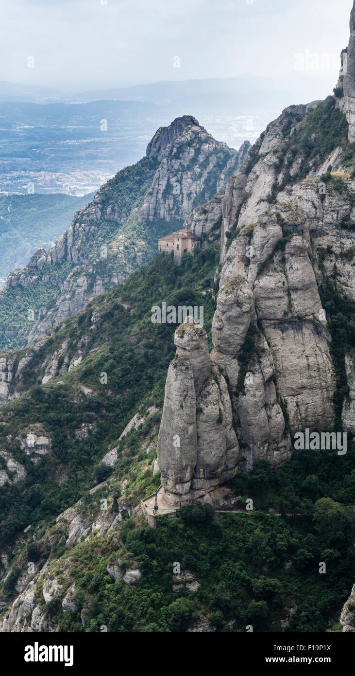 Les montagnes de Montserrat. Barcelone. la catalogne. L'Espagne. Banque D'Images