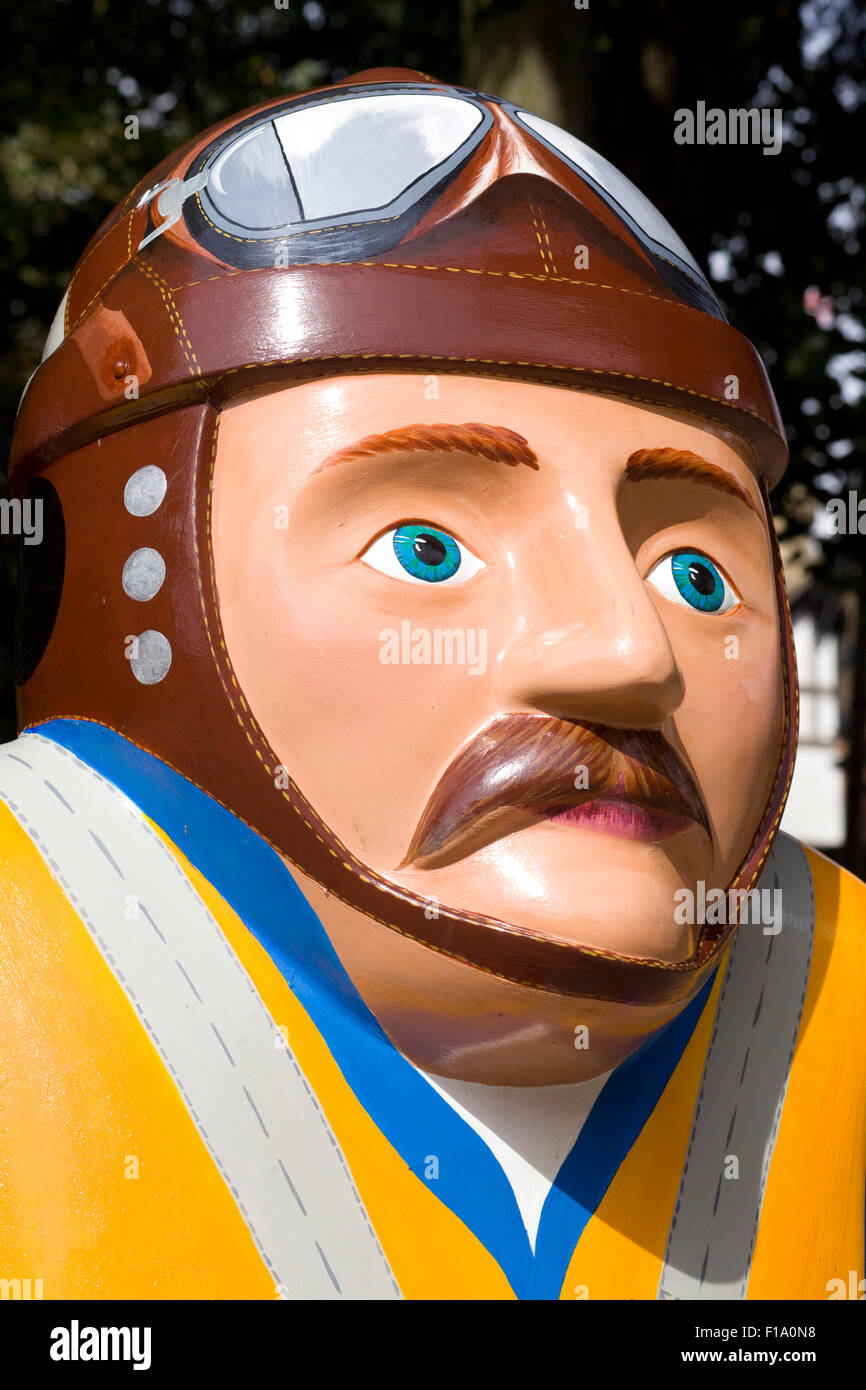 Le Baron de bombardiers statue en Lincoln Banque D'Images