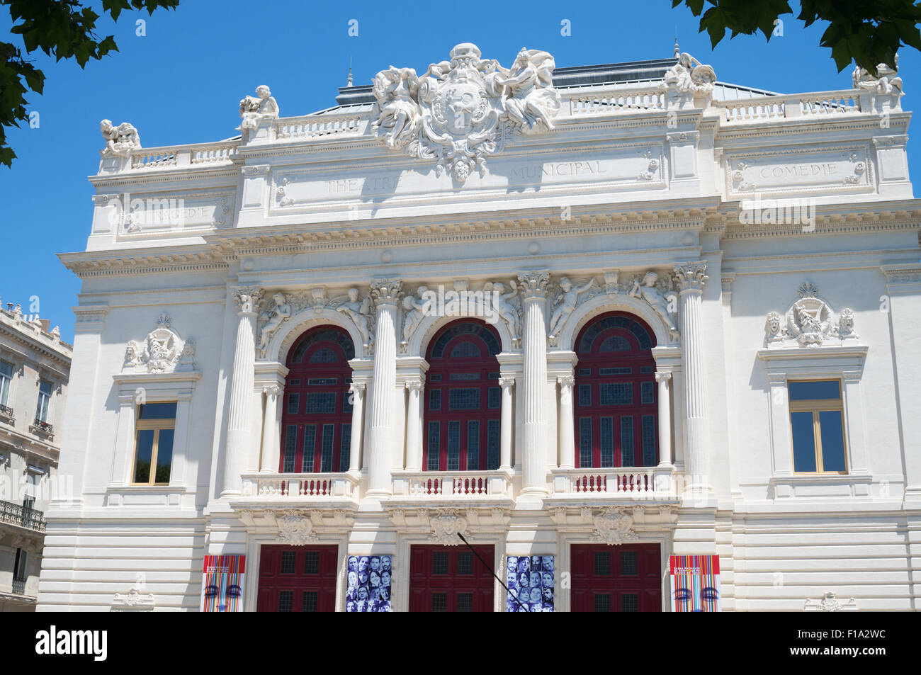 Le théâtre, Sète, Hérault, Languedoc-Roussillon, France, Europe Banque D'Images