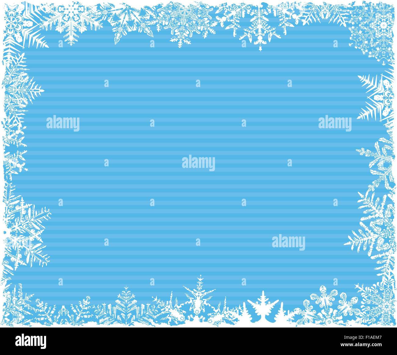 Snowflake Background rayé bleu Illustration de Vecteur