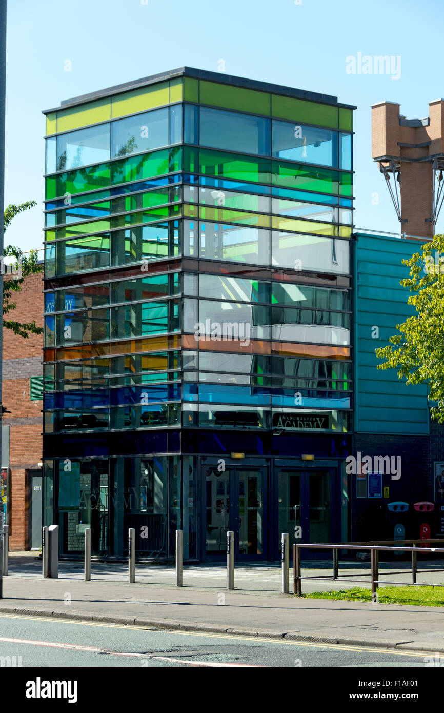 Le bâtiment de l'Académie de Manchester, Oxford Road, Manchester, Angleterre, Royaume-Uni. Également connu sous le nom de Academy 1. Banque D'Images