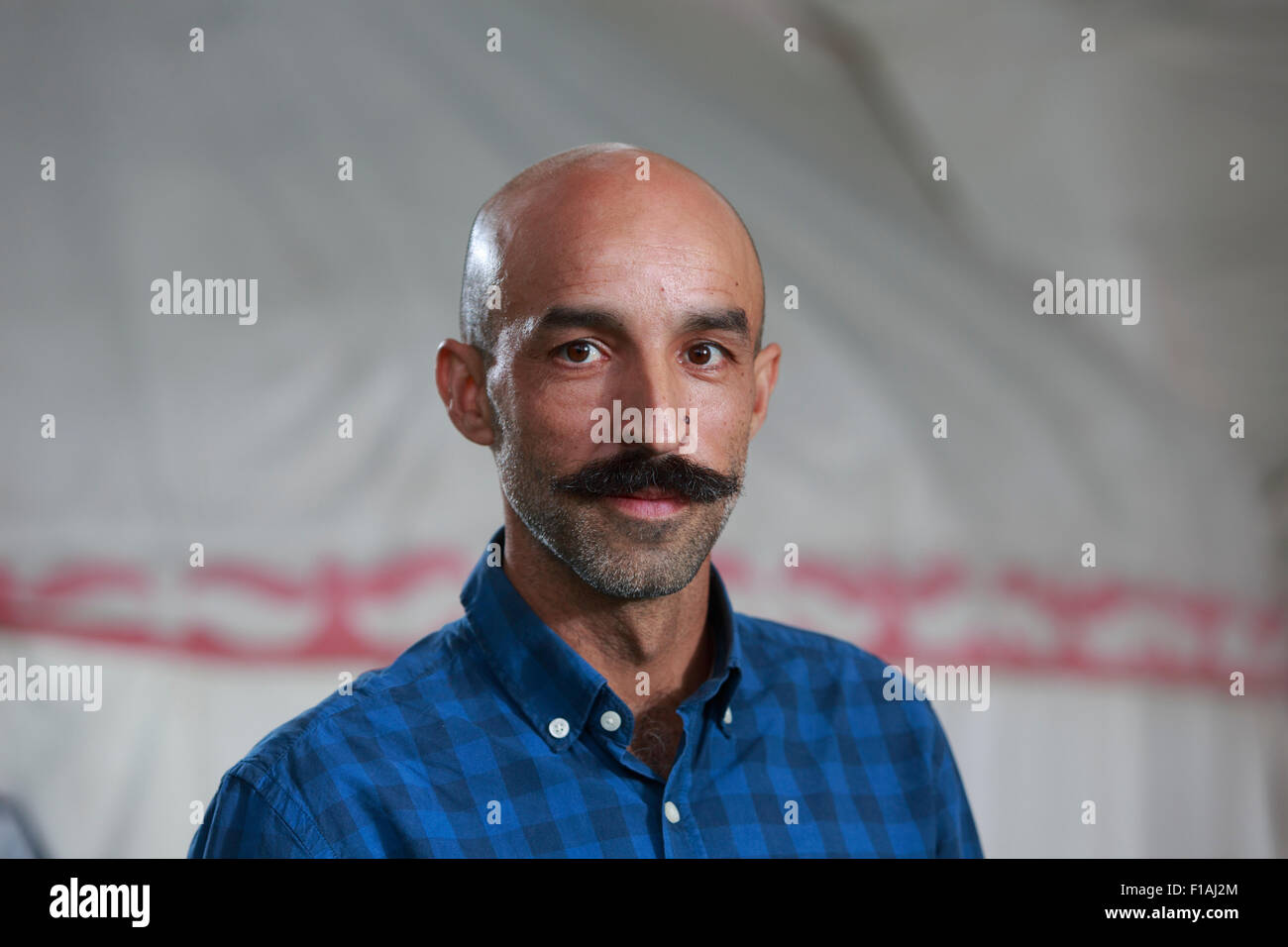 Édimbourg. UK. 31 août. Edinburgh International Book Festival. Jour 17 Edinburgh International Book Festival a lieu à Charlotte Square Gardens. On voit Jésus Carrasco. Pako Mera/Alamy Live News Banque D'Images