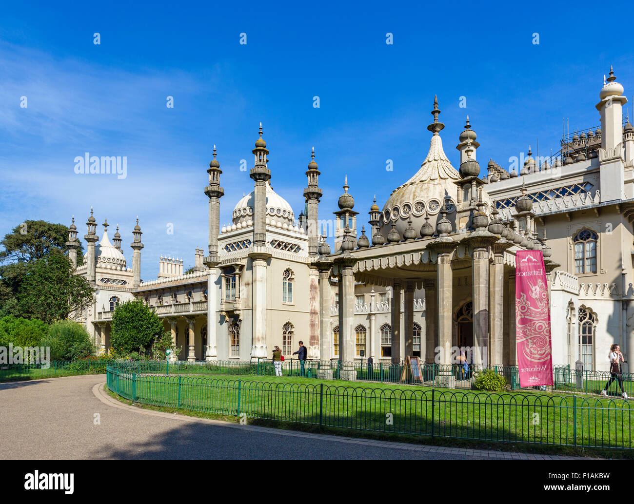 Brighton, East Sussex. Le Royal Pavilion, conçu par l'architecte John Nash, Brighton, Angleterre, Royaume-Uni Banque D'Images