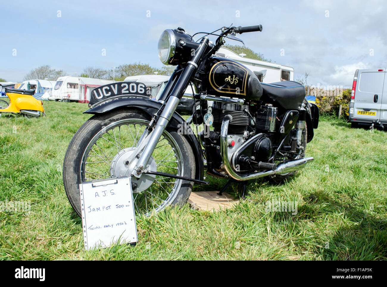 Un vintage moto SJA Banque D'Images