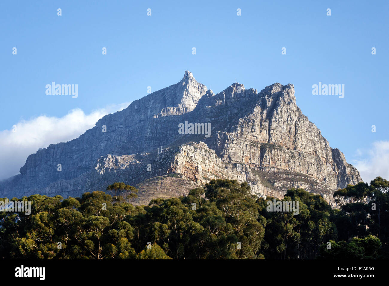 Cape Town Afrique du Sud, Parc National de Table Mountain, Réserve naturelle, chemin Tafelberg, téléphérique tramway, station supérieure, falaise, SAfri150312169 Banque D'Images